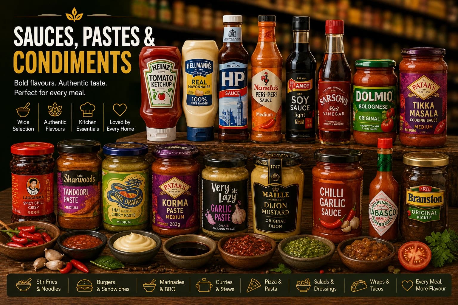 Sauces, Pastes & Condiments category artwork