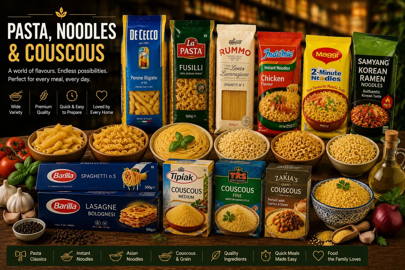 Pasta, Noodles & Couscous category artwork
